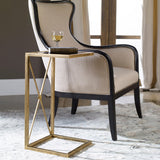 Accent Table Zafina Gold Accent Table