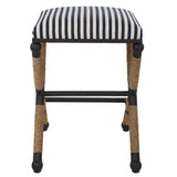 Bar & Counter Stools Braddock Backless Counter Stool // Navy Stripe