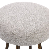 Bar & Counter Stools Braven Counter Stool // White & Grey Boucle