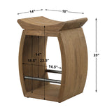 Bar & Counter Stools Connor Modern Wood Counter Stool