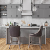 Bar & Counter Stools Elowen Leather Counter Stool