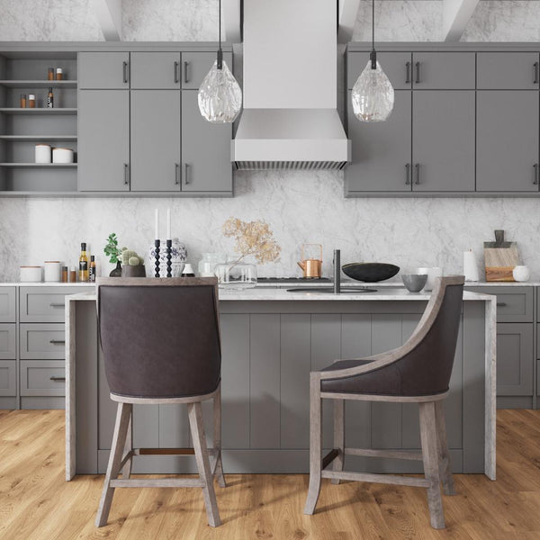 Bar & Counter Stools Elowen Leather Counter Stool