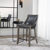 Bar & Counter Stools Elowen Leather Counter Stool