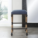 Bar & Counter Stools Firth Rustic Counter Stool // Navy