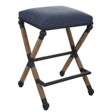 Bar & Counter Stools Firth Rustic Counter Stool // Navy