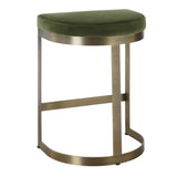 Bar & Counter Stools Ivanna Brass Moss Counter Stool