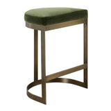 Bar & Counter Stools Ivanna Brass Moss Counter Stool