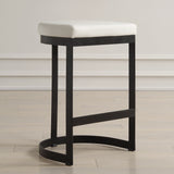 Bar & Counter Stools Ivanna White Counter Stool