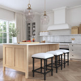 Bar & Counter Stools Pryce Black Backless Counter Stool