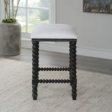 Bar & Counter Stools Pryce Black Backless Counter Stool