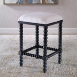 Bar & Counter Stools Pryce Black Backless Counter Stool