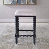 Bar & Counter Stools Pryce Black Backless Counter Stool