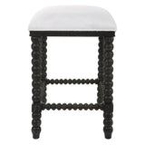 Bar & Counter Stools Pryce Black Backless Counter Stool