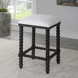 Bar & Counter Stools Pryce Black Backless Counter Stool