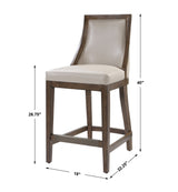 Bar & Counter Stools Purcell Leather Counter Stool