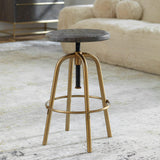 Bar & Counter Stools Revolve Brass Counter Stool