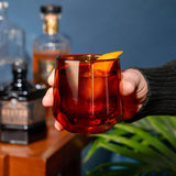 Bar & Glassware Double Walled Auora Tumblers in Amber (set of 2)