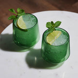 Bar & Glassware Double Walled Aurora Tumblers in Bottle Green (set of 2)
