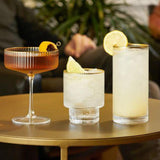 Bar & Glassware Meridian Gold Rimmed Lowball Tumblers // Set of 2