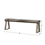Benches, Ottomans & Stools Acai Light Gray Bench