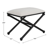 Benches, Ottomans & Stools Andrews White Small Bench