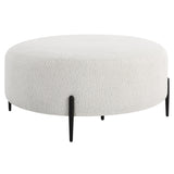 Benches, Ottomans & Stools Arles Large Plush White Ottoman
