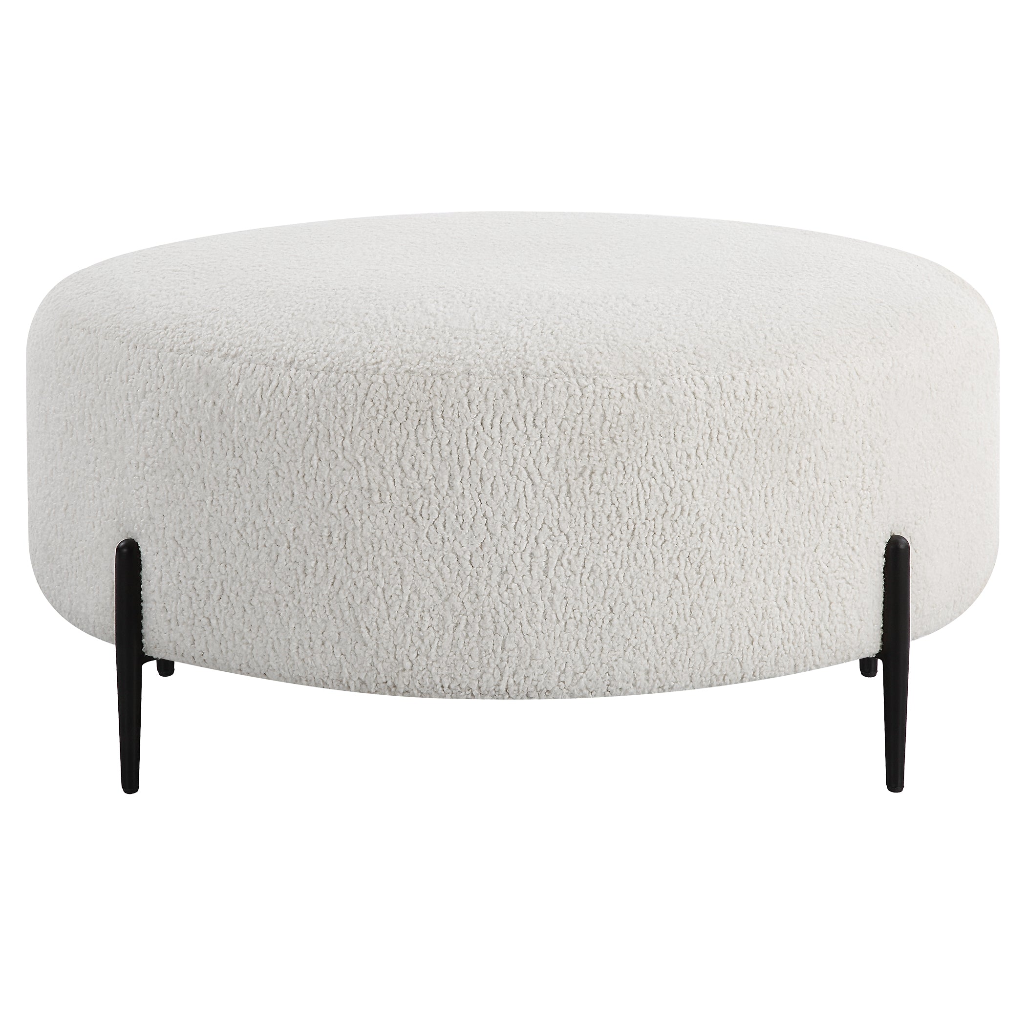 Black and online white ottoman stool