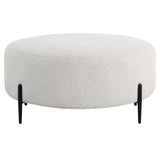 Benches, Ottomans & Stools Arles Large Plush White Ottoman