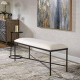 Benches, Ottomans & Stools Avenham Black Framed Bench