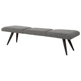 Benches, Ottomans & Stools Bowtie Charcoal Fabric Bench
