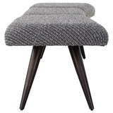 Benches, Ottomans & Stools Bowtie Charcoal Fabric Bench