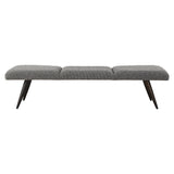 Benches, Ottomans & Stools Bowtie Charcoal Fabric Bench