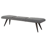 Benches, Ottomans & Stools Bowtie Charcoal Fabric Bench