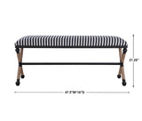 Benches, Ottomans & Stools Braddock Striped Bench