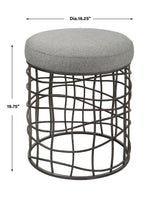 Benches, Ottomans & Stools Carnival Iron Round Accent Stool