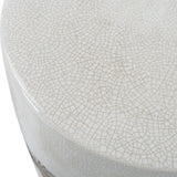Benches, Ottomans & Stools Comanche White Ceramic Garden Stool