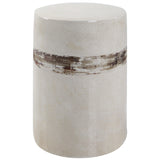 Benches, Ottomans & Stools Comanche White Ceramic Garden Stool