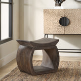 Benches, Ottomans & Stools Connor Walnut Accent Stool
