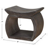 Benches, Ottomans & Stools Connor Walnut Accent Stool
