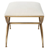 Benches, Ottomans & Stools Crossing Small White Bench
