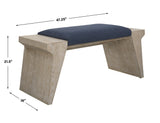 Benches, Ottomans & Stools Davenport Modern Coastal Bench