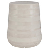 Benches, Ottomans & Stools Desert Plains White Glaze Garden Stool