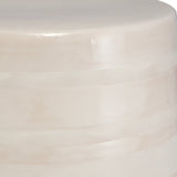 Benches, Ottomans & Stools Desert Plains White Glaze Garden Stool