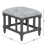 Benches, Ottomans & Stools Estes Faux Cow Hide Small Bench