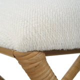 Benches, Ottomans & Stools Expedition White Fabric Small Bench