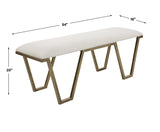 Benches, Ottomans & Stools Farrah Geometric Bench