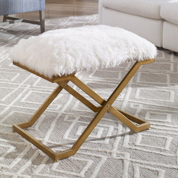 Benches, Ottomans & Stools Farran Fur Small Bench