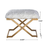Benches, Ottomans & Stools Farran Fur Small Bench