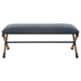 Benches, Ottomans & Stools Firth Rustic Navy Bench