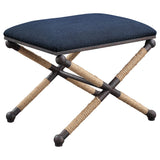 Benches, Ottomans & Stools Firth Small Navy Fabric Bench